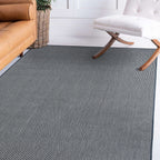 Tapis contemporain uni d'intérieur/extérieur
