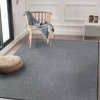Tapis contemporain uni d'intérieur/extérieur