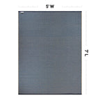 Tapis d'extérieur contemporains en plastique solide réversible