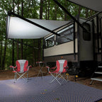 Tapis d'extérieur contemporains en plastique solide réversible