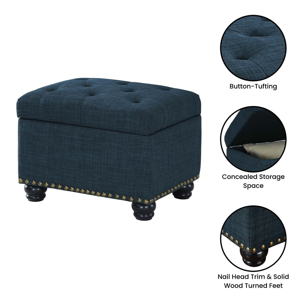 Pouf de rangement Convenience Concepts Designs4Comfort 5th Avenue