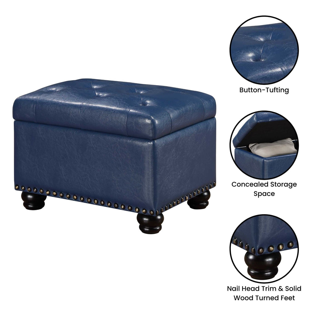 Pouf de rangement Convenience Concepts Designs4Comfort 5th Avenue