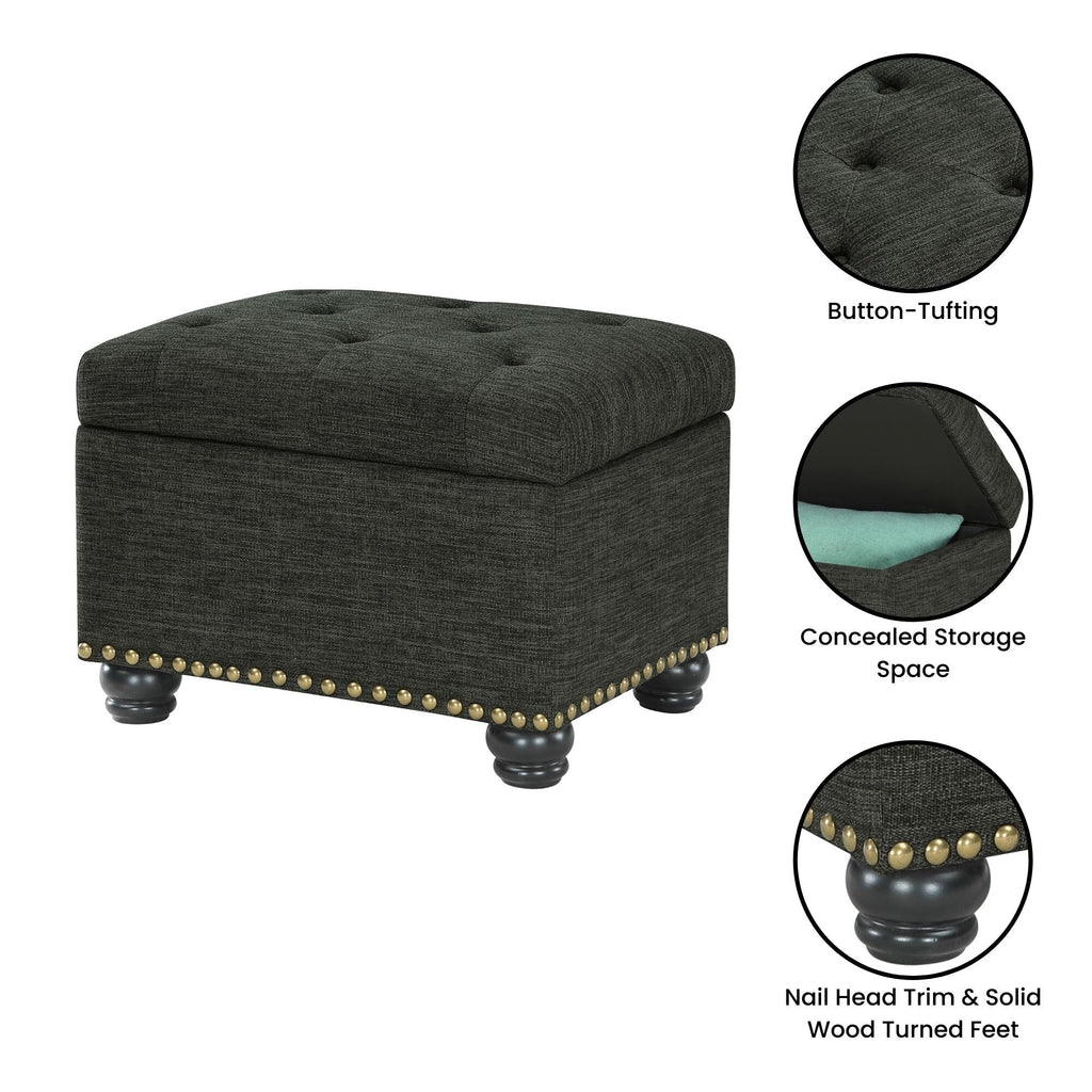 Pouf de rangement Convenience Concepts Designs4Comfort 5th Avenue