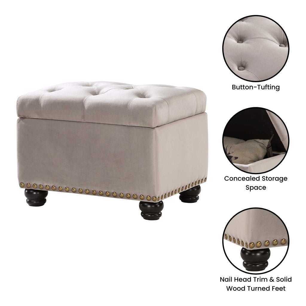 Pouf de rangement Convenience Concepts Designs4Comfort 5th Avenue