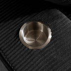 Canapé pouf rembourré en velours côtelé et mousse à mémoire de forme avec pouf - 48,4 L x 67,7 l x 24,4 H