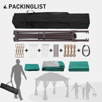 Gazebo escamotable en acier Cozywor de 11 pi x 11 pi avec moustiquaire