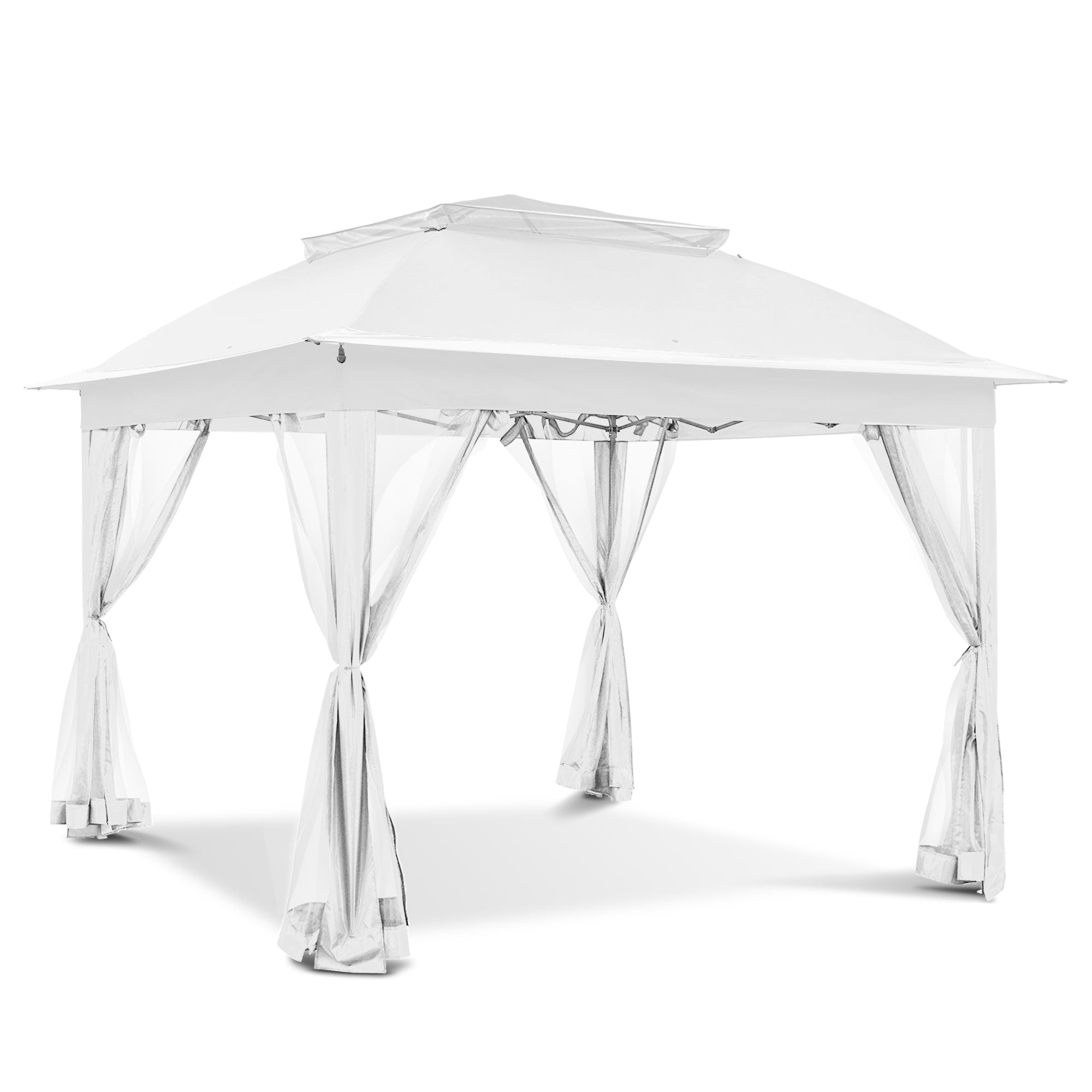 Gazebo escamotable en acier Cozywor de 11 pi x 11 pi avec moustiquaire