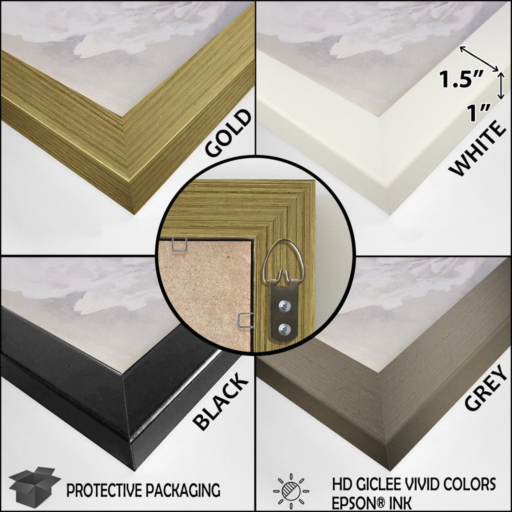 Impression sur toile encadrée Designart Beige Botanical Impressions III Abstract Botanicals