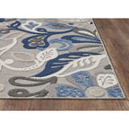 Tapis d'intérieur/extérieur à motif floral Domani Napa