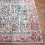 Tapis Domitian traditionnel vintage lavable en machine, tissé artistiquement