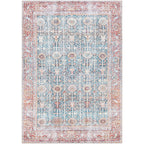Tapis Domitian traditionnel vintage lavable en machine, tissé artistiquement