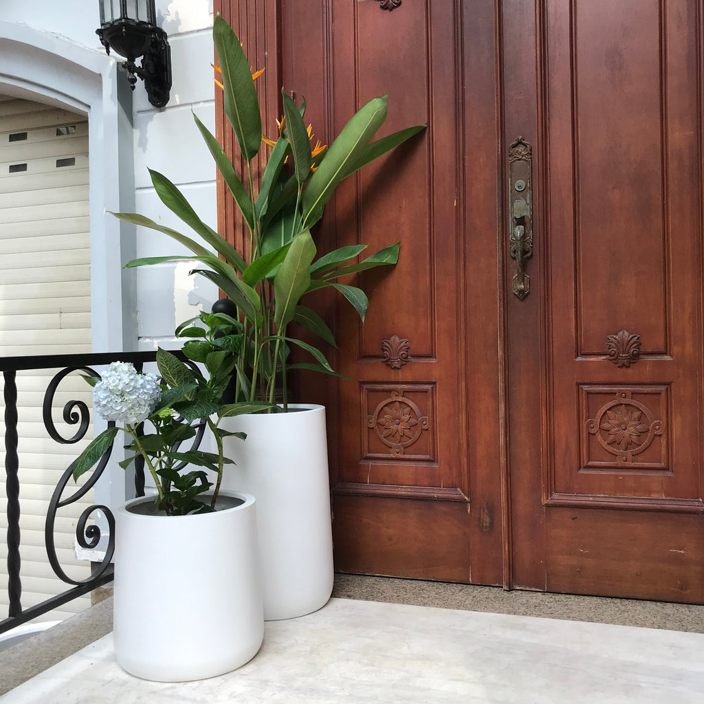 Jardinière ronde en fibre de pierre DreamPatio Glendale