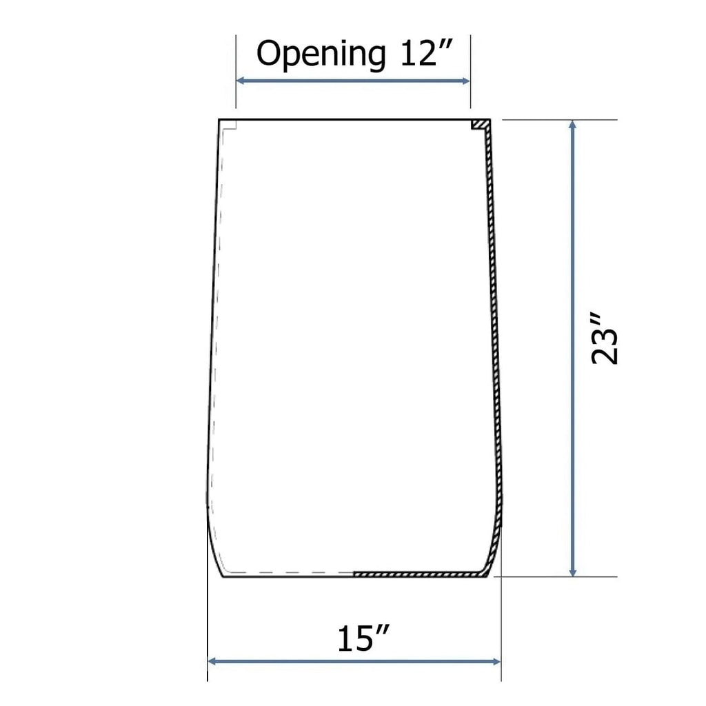 Jardinière ronde en fibre de pierre DreamPatio Glendale
