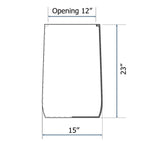 Jardinière ronde en fibre de pierre DreamPatio Glendale