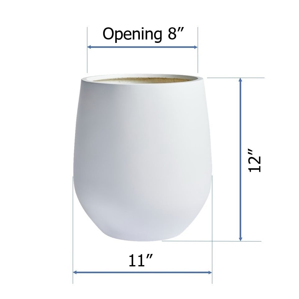 Jardinière conique en fibre de pierre DreamPatio La Mirada (1 pièce) pour intérieur/extérieur