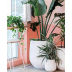 Jardinière conique en fibre de pierre DreamPatio La Mirada (1 pièce) pour intérieur/extérieur