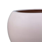 Jardinière sphérique moderne en fibre de pierre Riverside de DreamPatio pour intérieur/extérieur