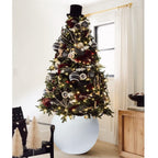 Jardinière sphérique moderne en fibre de pierre Riverside de DreamPatio pour intérieur/extérieur