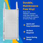 Système d'accès facile à la piscine avec barrière – 82,5 po L x 82,5 po P x 81 po H