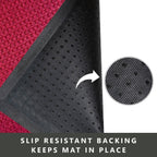 Tapis d'entrée Envelor pour intérieur et extérieur, profil bas, usage commercial.