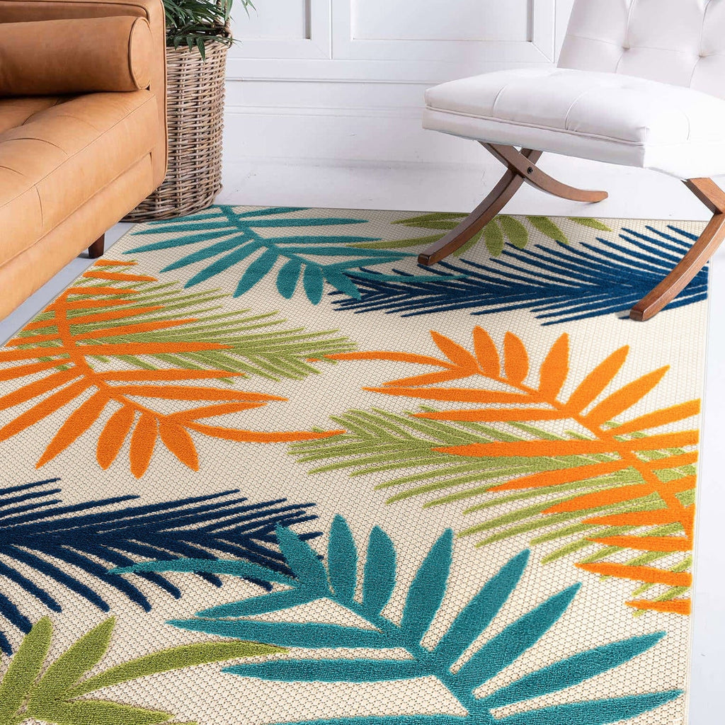 Tapis d'intérieur/extérieur Evora Palm Frond