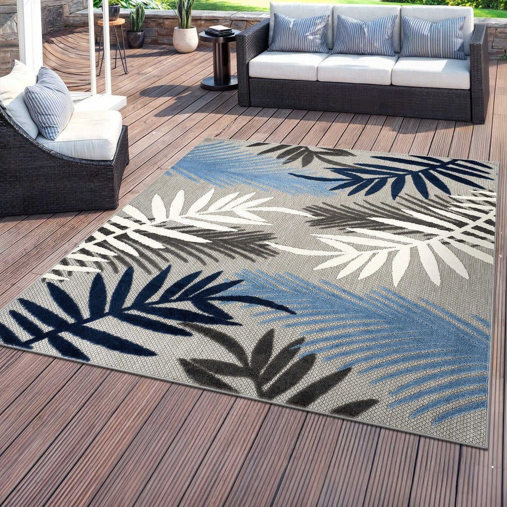 Tapis d'intérieur/extérieur Evora Palm Frond