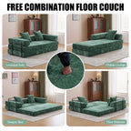 Canapé-lit convertible avec dossier coussiné en tissu chenille pour salon et chambre à coucher