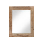 Miroir mural rustique en bois massif naturel Carina de Furniture of America