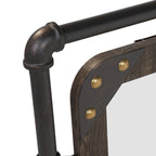 Miroir mural flottant en métal Revo Industrial de 31 pouces par Furniture of America