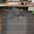 Tapis d'intérieur/extérieur géométrique bohème