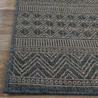 Tapis d'intérieur/extérieur géométrique bohème
