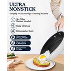 Batterie de cuisine antiadhésive martelée Granitestone Charleston 15 pièces