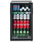 Réfrigérateur à boissons Gymax 120 canettes Mini refroidisseur de boissons pour bière, vin, soda