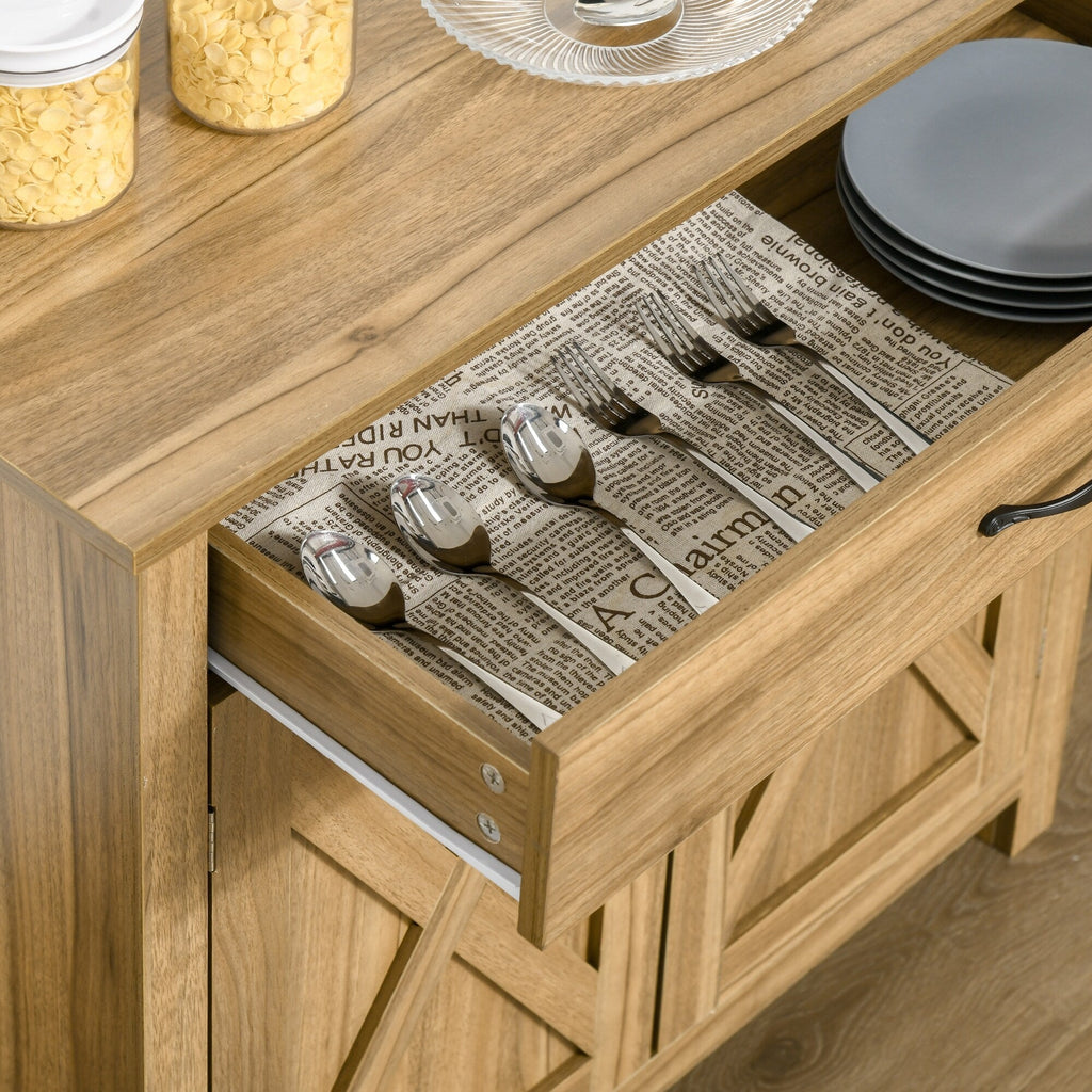 Buffet style grange HOMCOM 32, meuble de rangement buffet, bar à café pour salon ou entrée