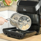 Grand four à friteuse à air HOMCOM de taille familiale, four de comptoir idéal pour la cuisine - 12,5 x 13,25 x 14,5