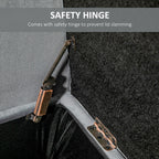 Banc ottoman de rangement capitonné à boutons HOMCOM, banc de lit rembourré avec accoudoirs roulés pour chambre, salon ou couloir