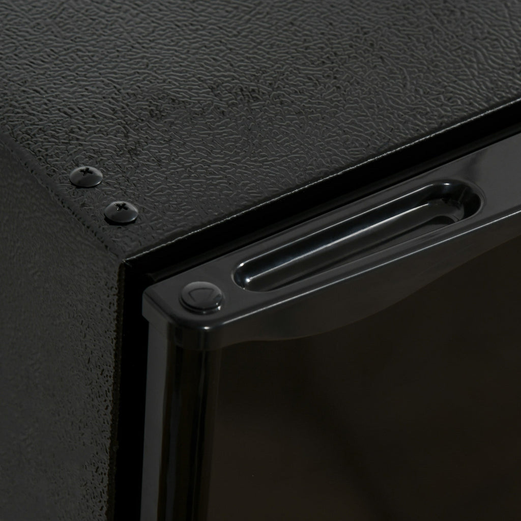 Mini-réfrigérateur compact HOMCOM de 3,2 pi³ avec congélateur, porte simple et thermostat réglable pour chambre à coucher