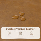 Pouf de rangement rectangulaire rembourré 50,3 x 17,50 x 18 po - Similicuir