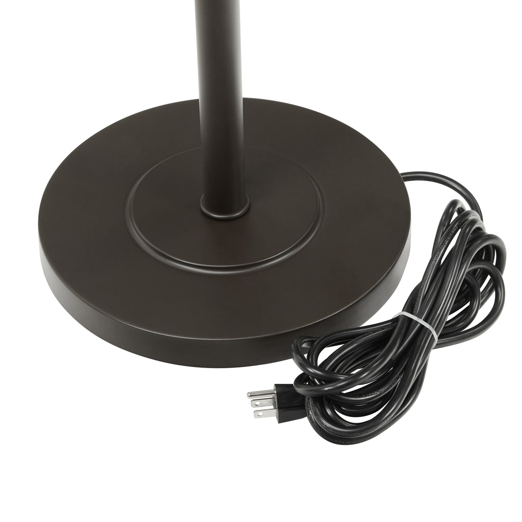 Lampadaire d'extérieur et d'intérieur Havenside Home Pocologan 151 cm (59,5 pouces) en osier tressé - 41,3 cm (16,25 pouces) L x 41,3 cm (16,25 pouces) l x 151,1 cm (59,5 pouces) H