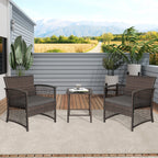 Ensemble de patio bistro en osier Heritage Outdoor 3 pièces