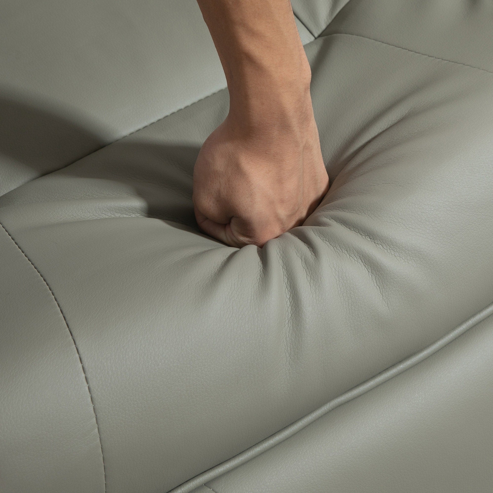 Fauteuil inclinable manuel pivotant et réglable en similicuir HomCom avec repose-pieds confortable et relaxant