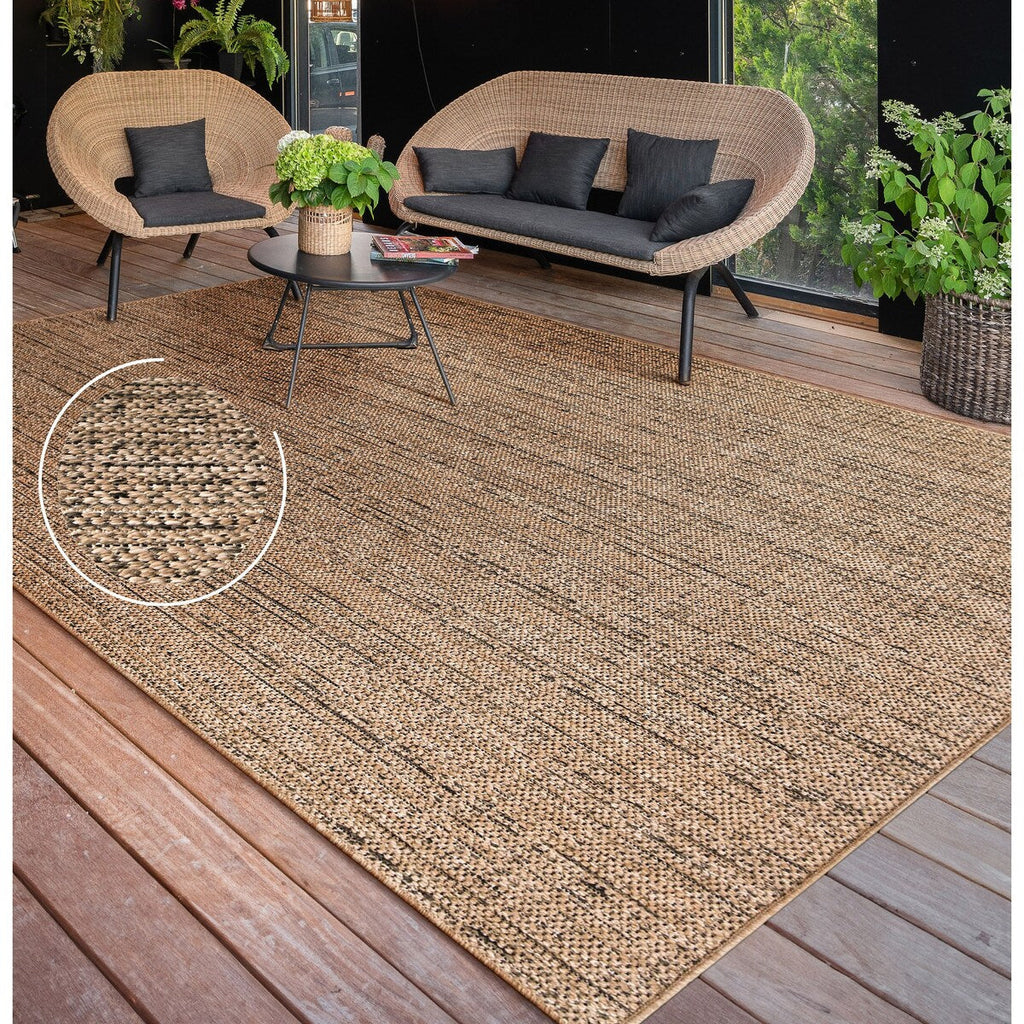 Tapis d'intérieur et d'extérieur aspect nature mouchetée