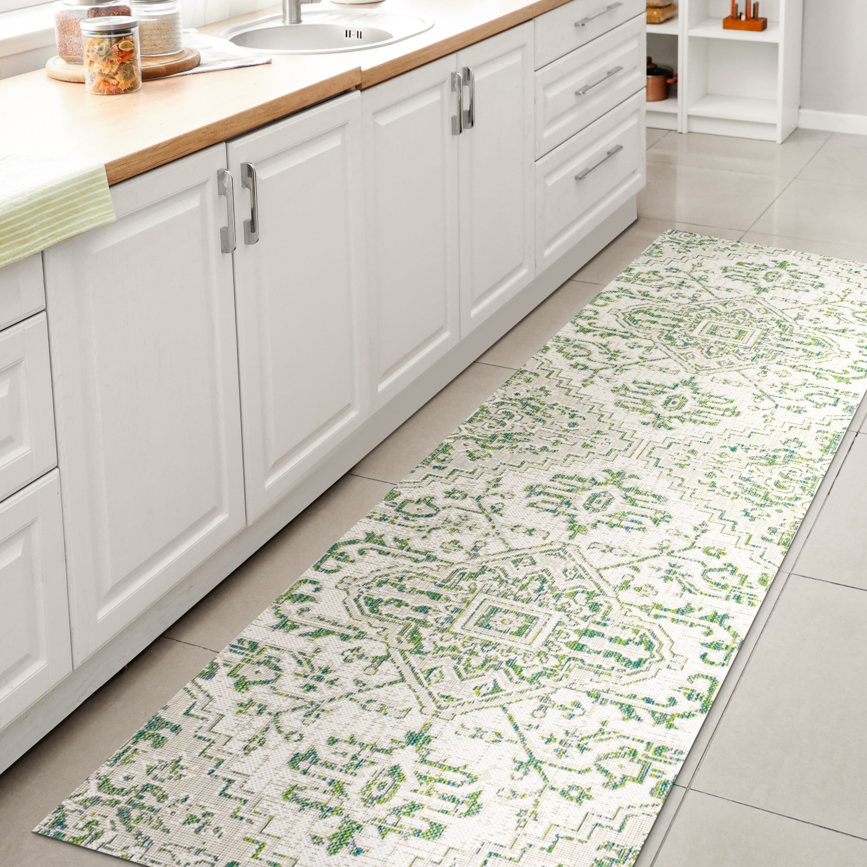 Tapis d'intérieur/extérieur JONATHAN Y Charleston Medallion