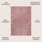 Tapis d'intérieur/extérieur JONATHAN Y Charleston Medallion