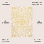 Tapis d'intérieur/extérieur JONATHAN Y Charleston Medallion