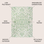 Tapis d'intérieur/extérieur JONATHAN Y Charleston Medallion