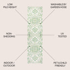 Tapis d'intérieur/extérieur JONATHAN Y Charleston Medallion