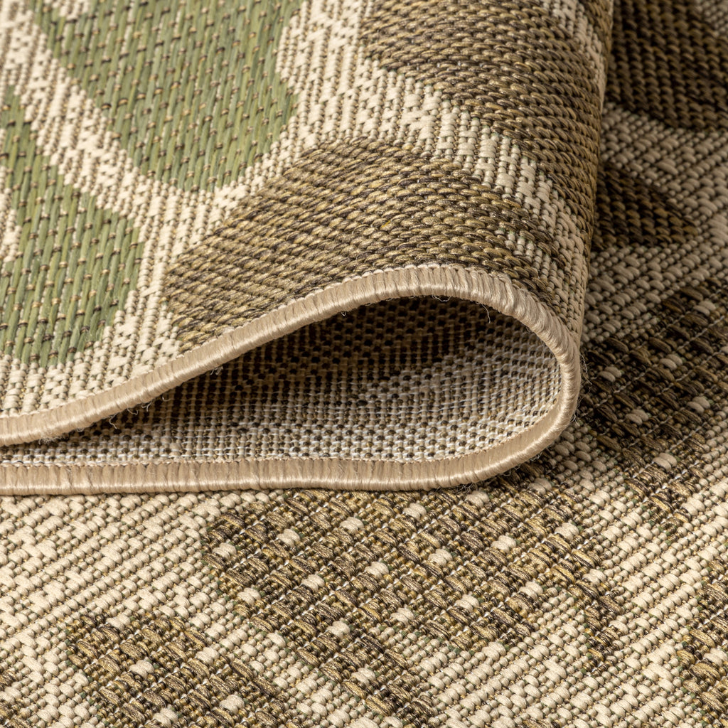 Tapis d'intérieur/extérieur JONATHAN Y à motif floral tissé texturé