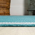 Tapis d'intérieur/extérieur JONATHAN Y Havana Classic à bordure losanges