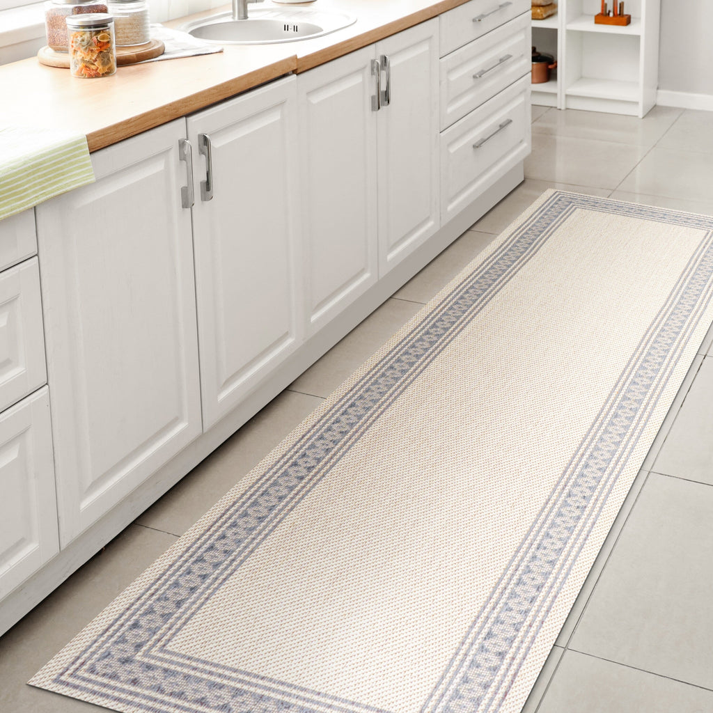 Tapis d'intérieur/extérieur JONATHAN Y Havana Classic à bordure losanges